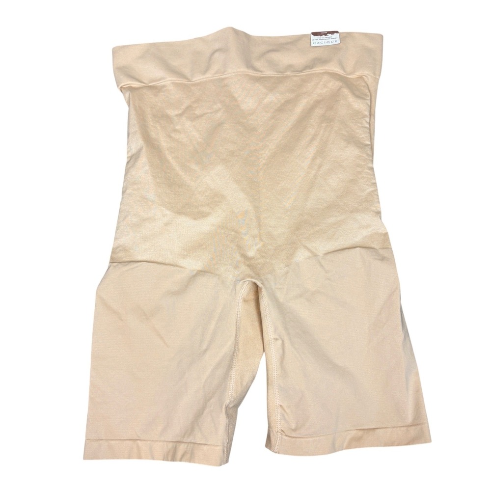 NWT Cacique The Slimmer Ultra High-Waist Shapewear Short Beige Nude Size 22/24